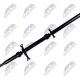 Kardanový hřídel, kardanová tyč zadní CHRYSLER PACIFICA AWD 3.5 04-06
